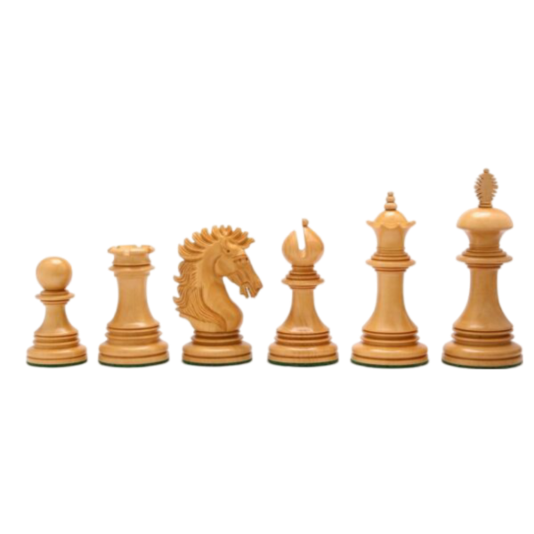 4.4-inch King Triple Weighted Indian-American Chess Pieces - Rosewood & Boxwood – The best luxury chess set at Chessetup Store.