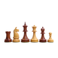 1904 Reproduced American Chess Company's Tournament 3.8 Inch Chess Pieces in Sheesham & Natural Boxwood