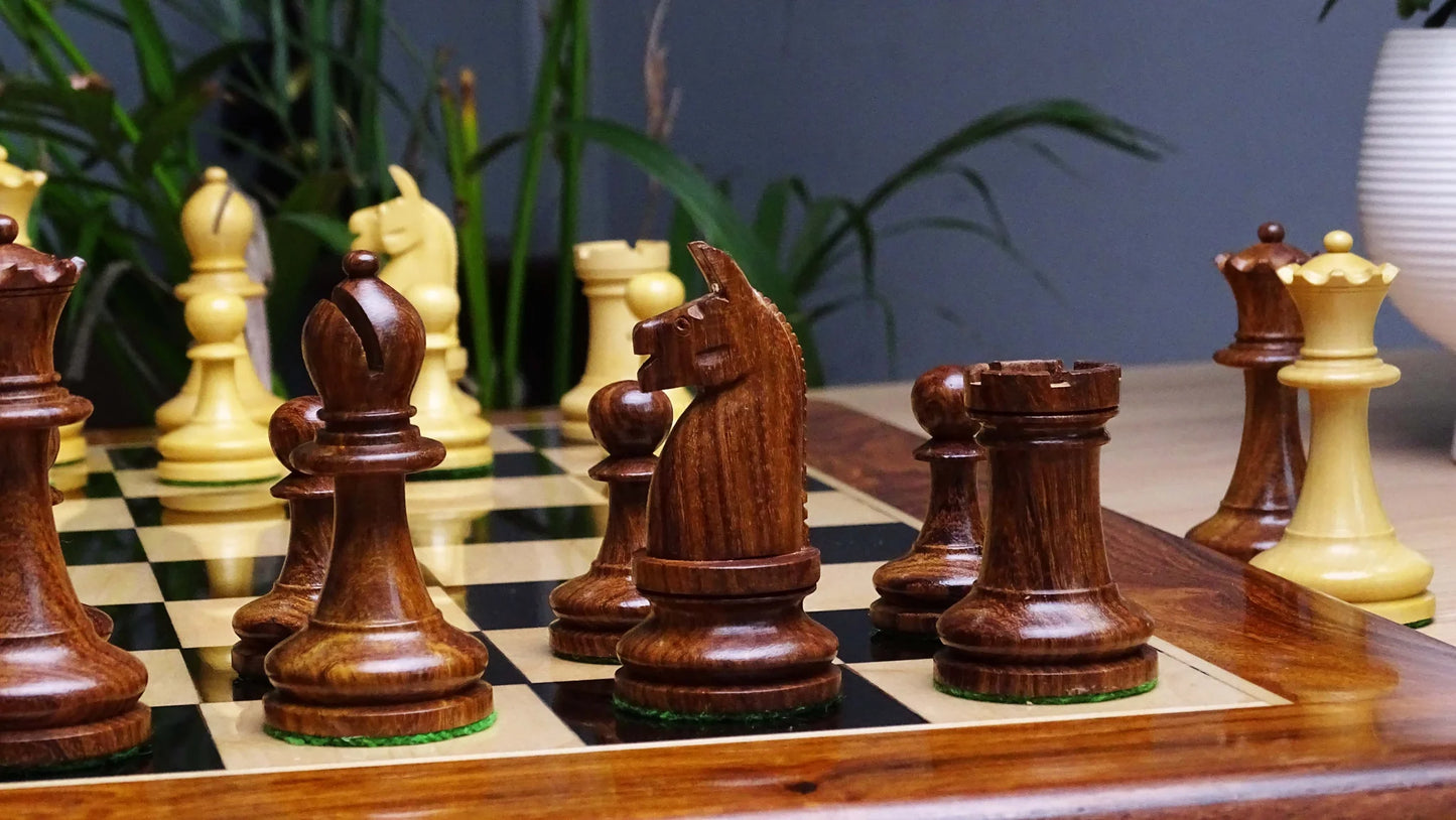 Chessetup Store Sheesham Wood Chess Pieces - Reproduction of 1904 American Tournament Chess Set