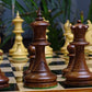 3.8 Inch King Chess Pieces in Sheesham & Boxwood - High-End Tournament Chessmen - Chessetup Store