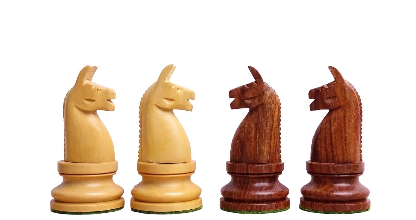 Sheesham Wood Chess Pieces Set - 3.8 Inch Historic American Tournament Chessmen - Chessetup Store