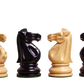 Professional Tournament Chessmen - Weighted Ebonized Wood Staunton Chess Pieces, 4.0 Inch King - Chessetup Store