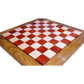 23" Handcrafted Chess Board - African Padauk & Maple Solid Wood with 57mm Squares | Chessetup Store – A high-end chessboard offering a smooth playing experience.