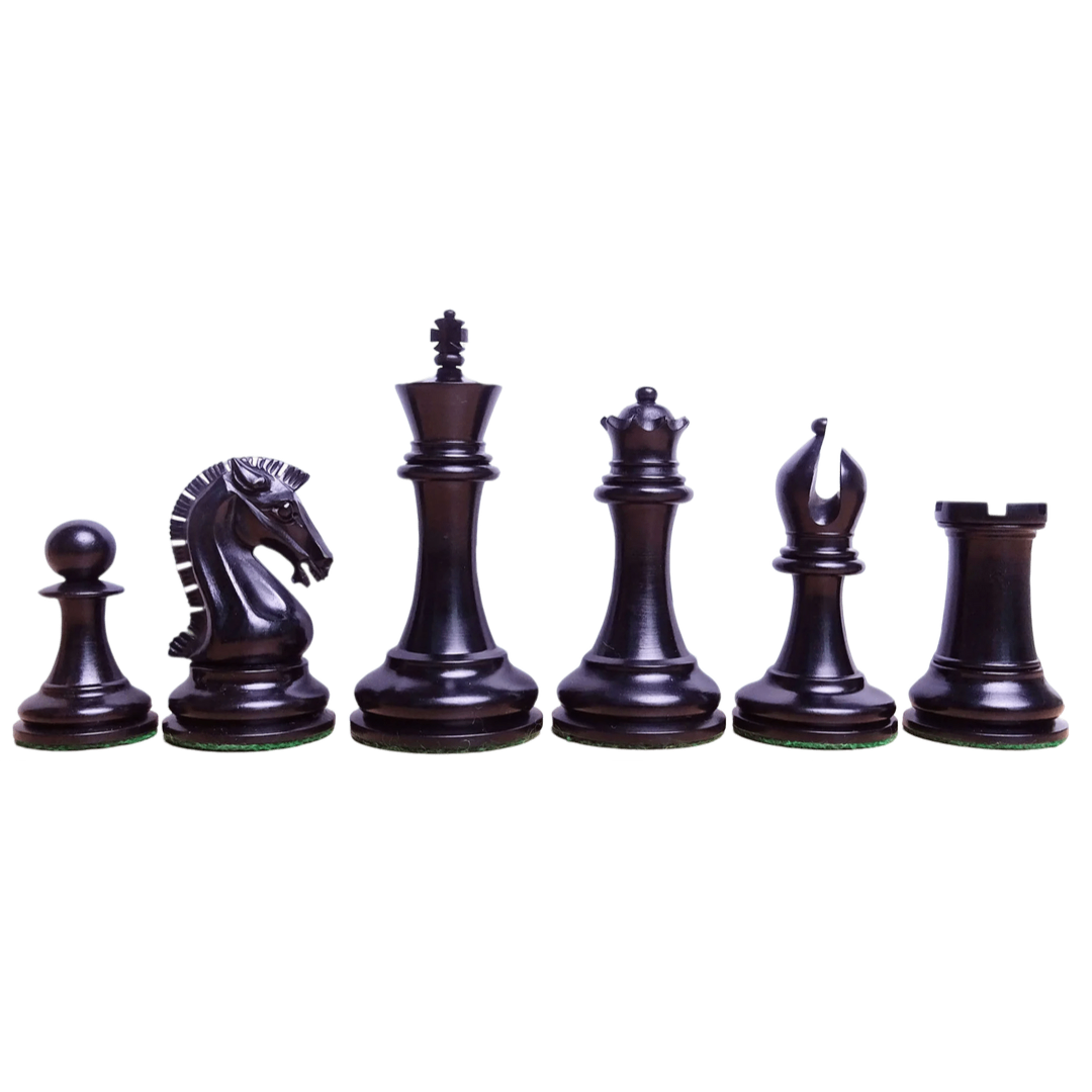 2017 Sinquefield Cup Tournament Chess Pieces in Ebony Wood & Boxwood - 3.75" Staunton Set - Buy now at Chessetup Store.