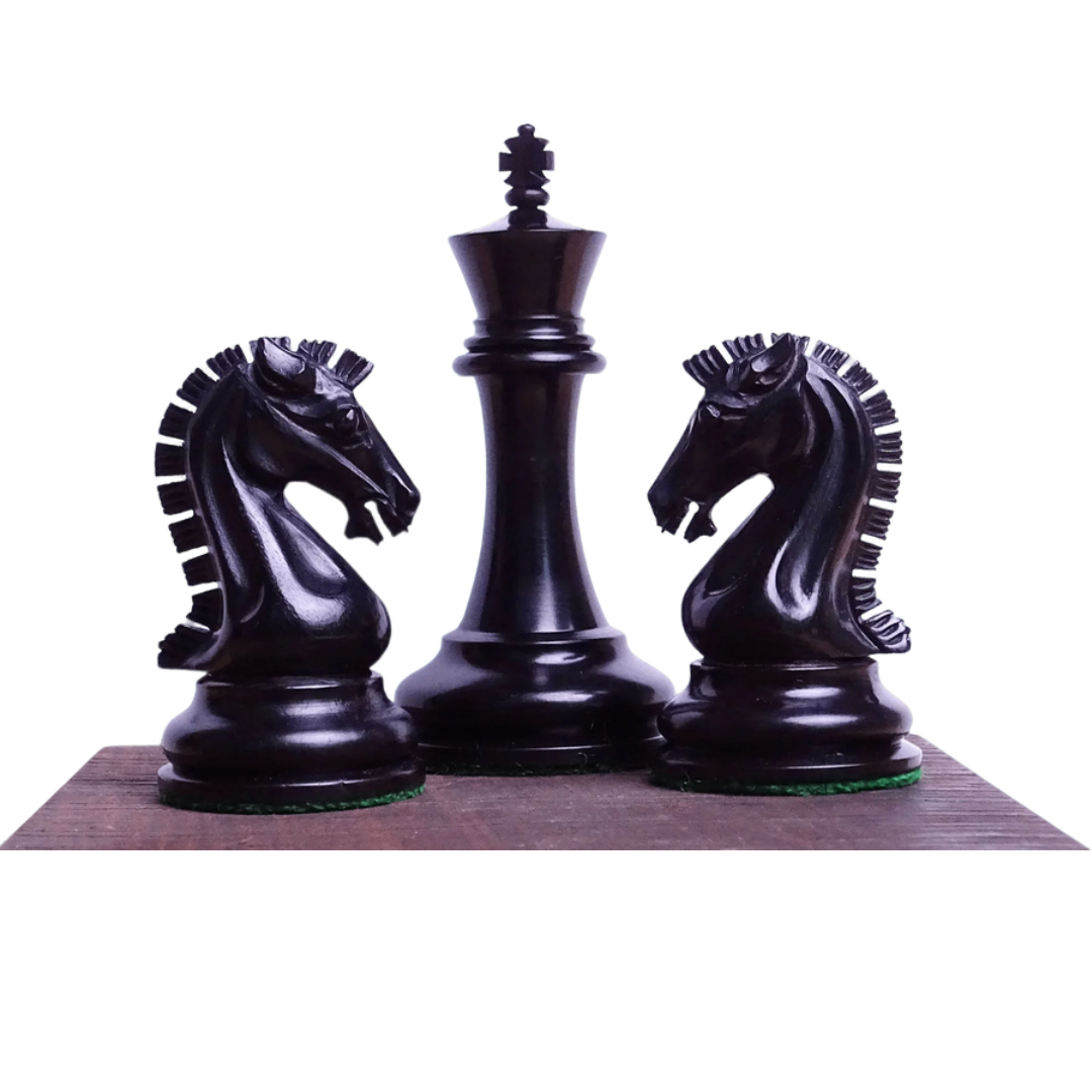 Luxury Ebony & Boxwood Chess Pieces - Sinquefield Cup 2017 Design, 3.75-inch King - Elegance and top quality at Chessetup.