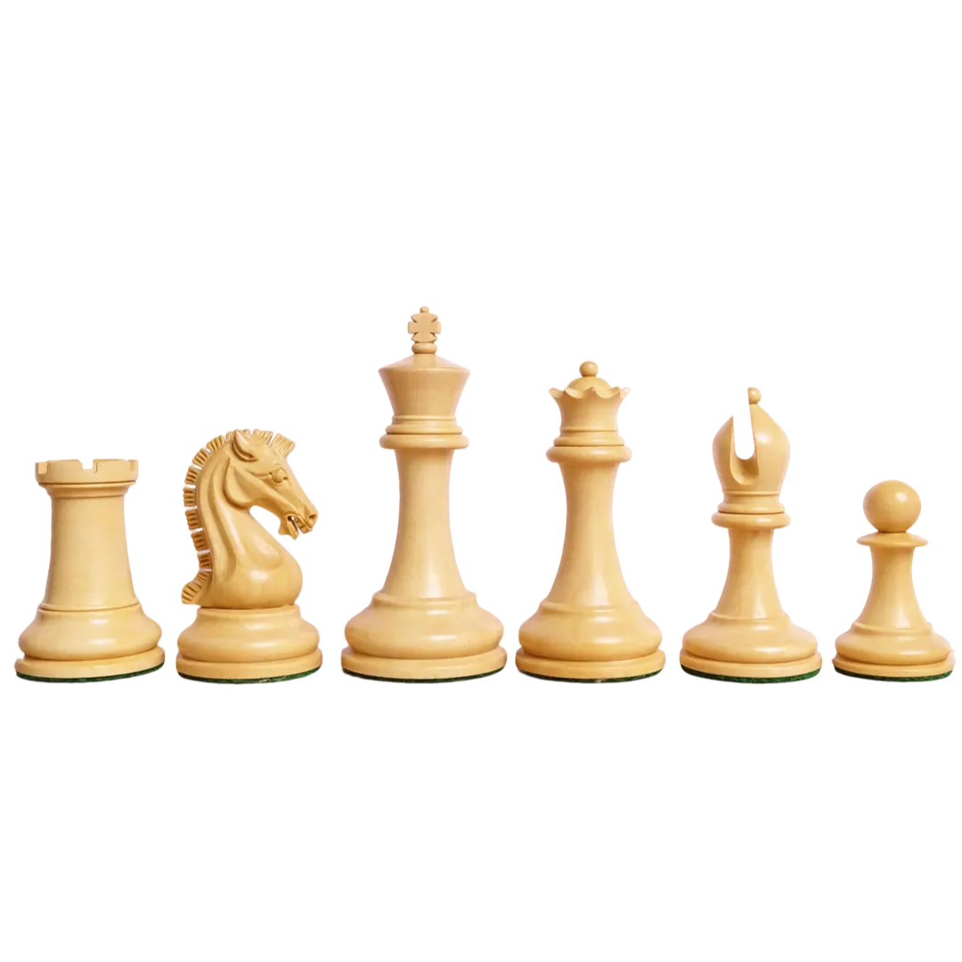 2017 Sinquefield Cup Tournament Chess Pieces in Padauk Wood & Boxwood - 3.75" Staunton Set - Buy now at Chessetup Store.