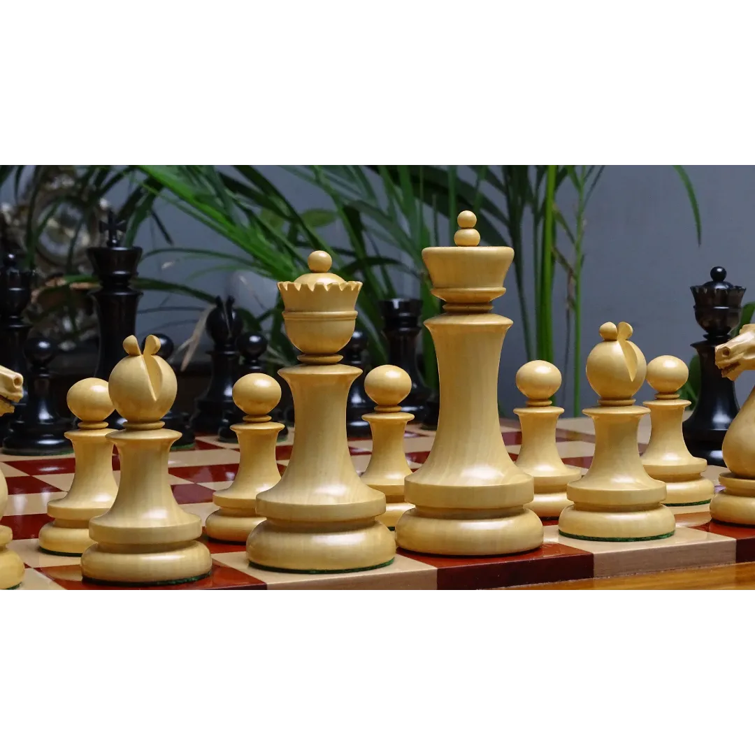 Luxury Dublin Chess Pieces for Sale - 4.5-inch King, Staunton Design in Ebony & Boxwood - Buy yours at Chessetup.