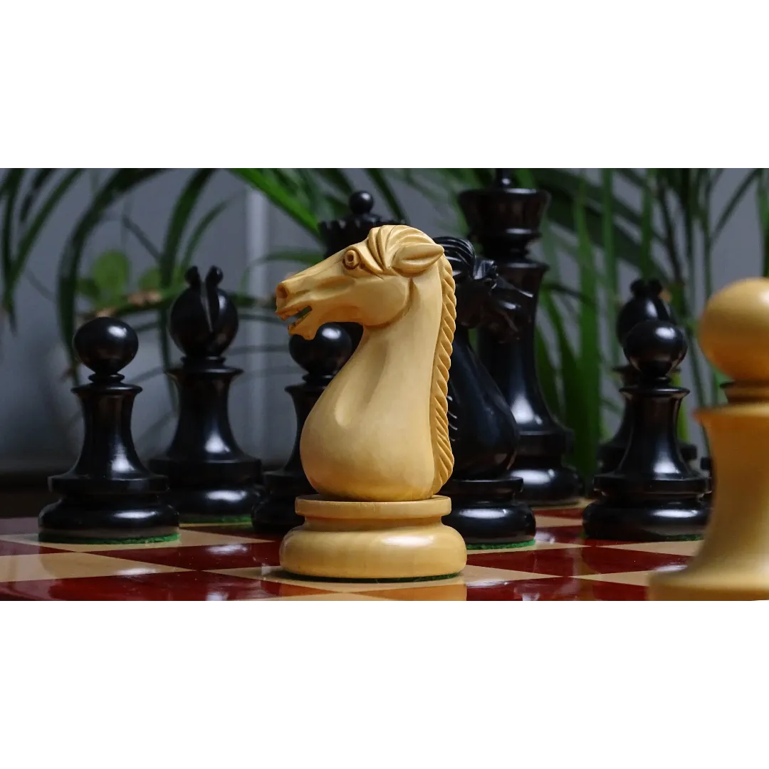 Tournament-Ready Dublin Chess Pieces - 4.5-inch King, Premium Ebony & Boxwood - Available at Chessetup Store.