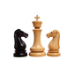 Ebony Wood Staunton Chess Pieces - 4.5-inch King, Triple Weighted for Stability - High-end craftsmanship at Chessetup.