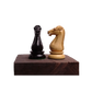 Triple Weighted Dublin Chess Pieces - 4.5" King, Ebony & Boxwood Staunton Set - Perfect balance for professional play.