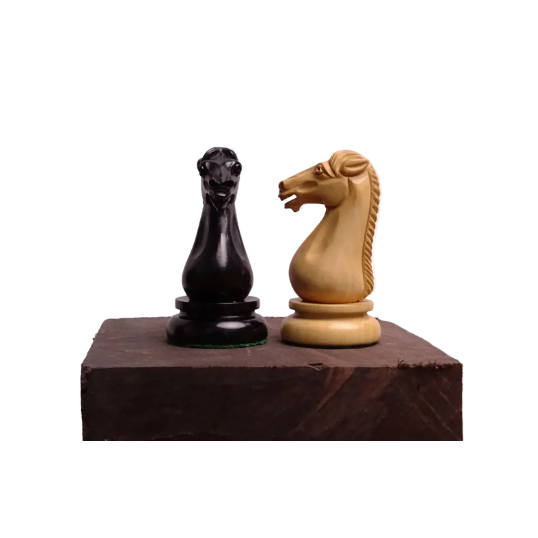 Triple Weighted Dublin Chess Pieces - 4.5" King, Ebony & Boxwood Staunton Set - Perfect balance for professional play.