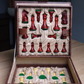 Elegant Chess Storage Case - Brown Faux Leather Box for Pieces Up to 4.1 Inches | Chessetup Store – A protective and stylish way to store your chess pieces.