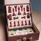Classic Faux Leather Chess Storage Box - Solid Design for Pieces Up to 4.1" | Chessetup Store – A premium chess case crafted for durability and elegance.