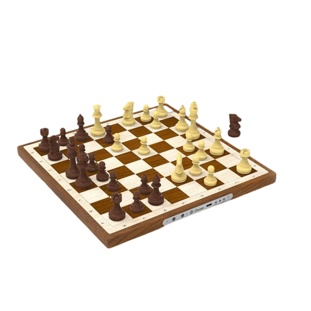 Chessnut Air Digital Chess Board - Interactive Electronic Chess Set with Extra Queens | Chessetup Store – Connect to online platforms and play against real opponents.