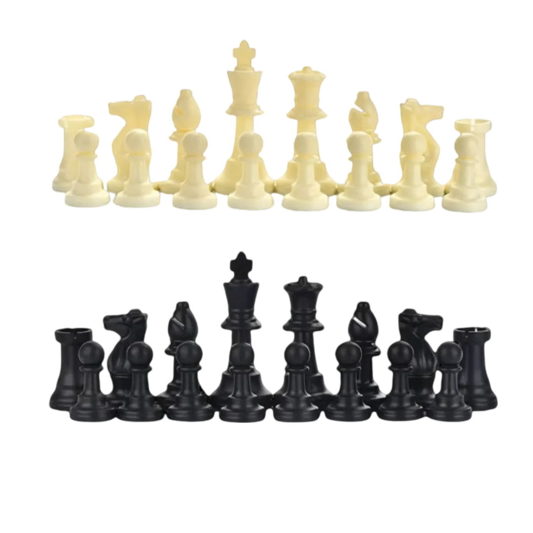 32 Full Chess Pieces - Durable Plastic Chess Pieces Set | Chessetup Store – Perfect for casual and tournament play.