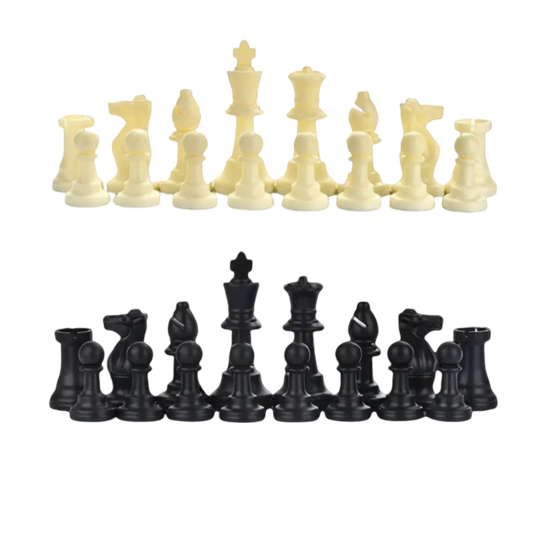 32 Full Chess Pieces - Durable Plastic Chess Pieces Set | Chessetup Store – Perfect for casual and tournament play.