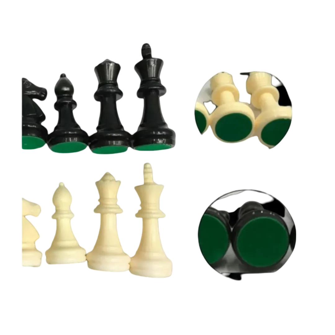 Affordable 32-Piece Plastic Chess Pieces Set | Chessetup Store – High-quality design for chess enthusiasts.