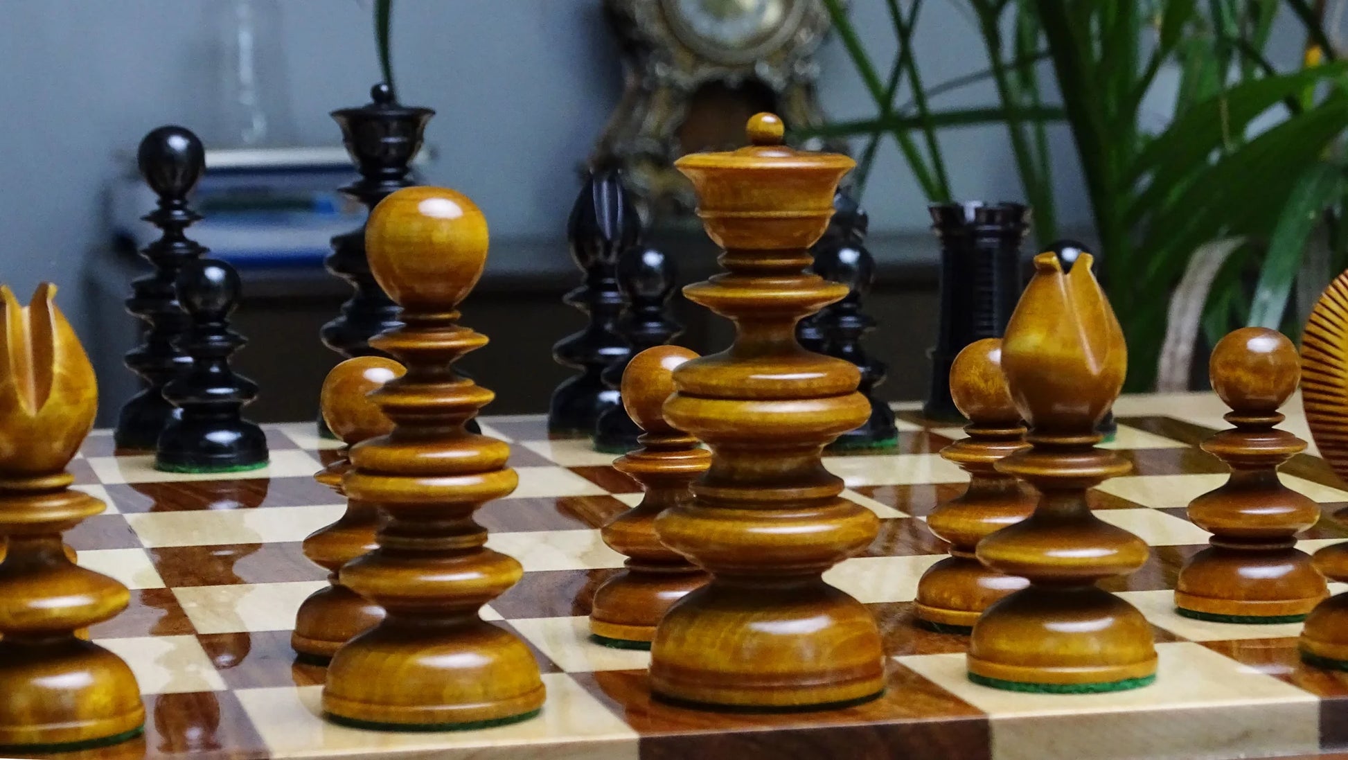 Collector’s Chess Set - 1840 English Calvert Chessmen with Handcrafted Detailing - Chessetup Store