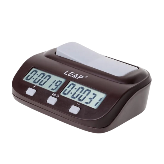 Digital Chess Clock | Chessetup Store – A high-precision electronic chess timer designed for tournaments, blitz, and rapid chess games.