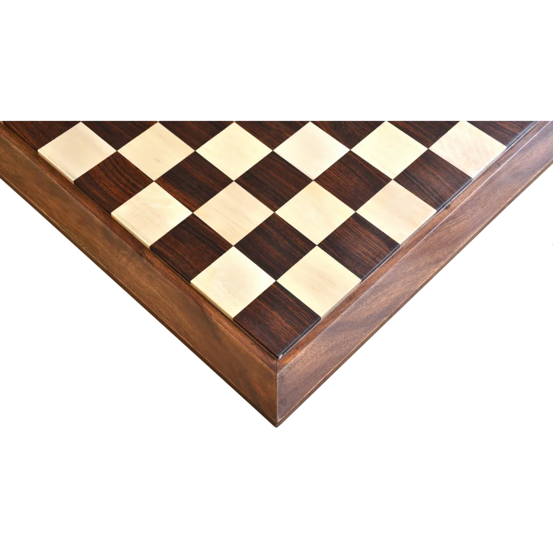 21-Inch Luxury Sheesham Wood Square Chess Board - 50mm Squares | Chessetup Store – A handcrafted solid wood chessboard designed for professional and tournament play.