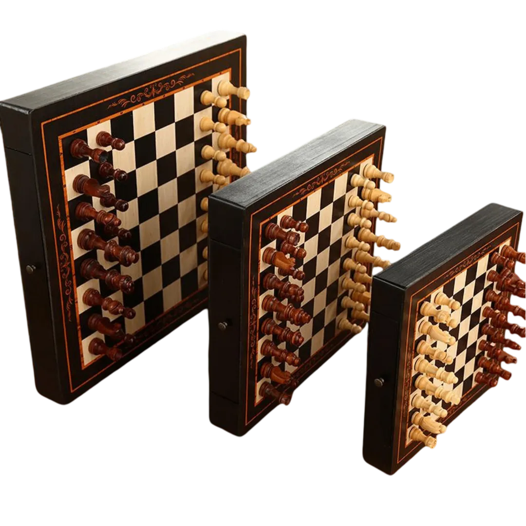 15" Magnetic Chess Board & Chess Pieces | Chessetup Store – A premium wooden chess set with strong magnetic Staunton pieces for a secure game.