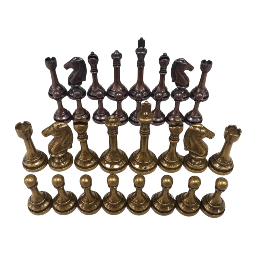 Complete 32 Metal Chess Pieces Set - Luxury Staunton Design | Chessetup Store – Perfect for chess lovers and collectors.