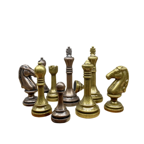 32 Full Metal Chess Pieces - ChesSetup Store