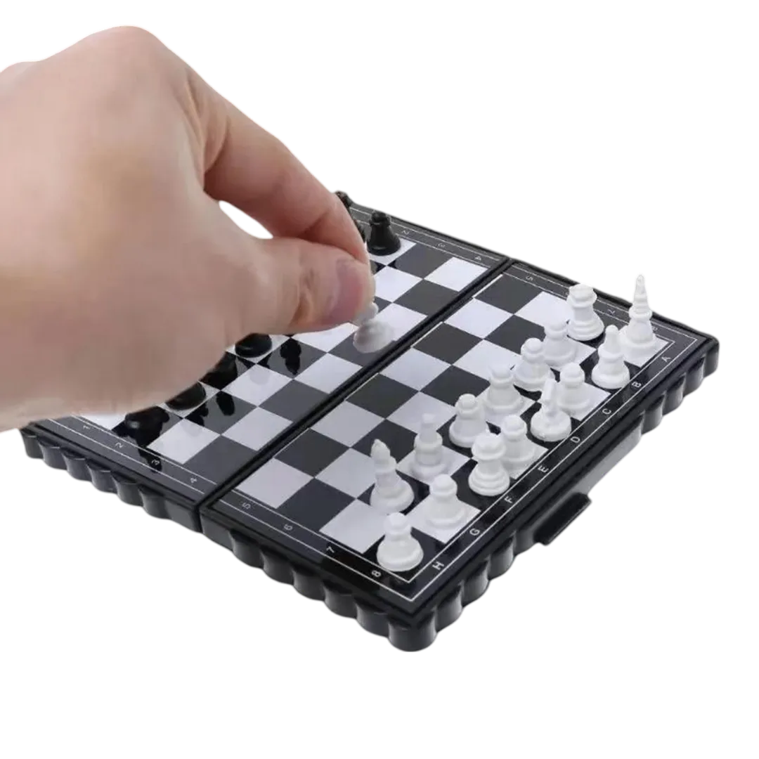 Pocket-Sized Mini Chess Set - Portable Folding Travel Chess Game | Chessetup Store – A durable, high-quality chess set designed for easy transport.