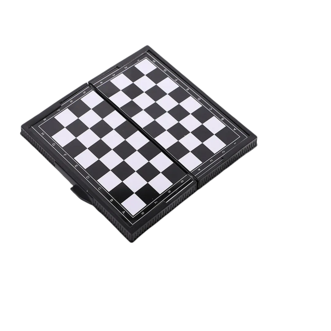 Mini Folding Chess Set - Compact and Lightweight Portable Board | Chessetup Store – Ideal for casual play, analysis, and travel-friendly chess games.