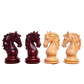 Luxury Staunton Chess Pieces - 4.4-inch King, The Leo Series in African Padauk & Boxwood – Play like a champion with Chessetup Store’s exclusive selection.