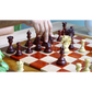 Luxury Staunton Chess Set - 4.4" King The Leo Series, Handcrafted in African Padauk & Boxwood – A must-have for serious players at Chessetup Store.