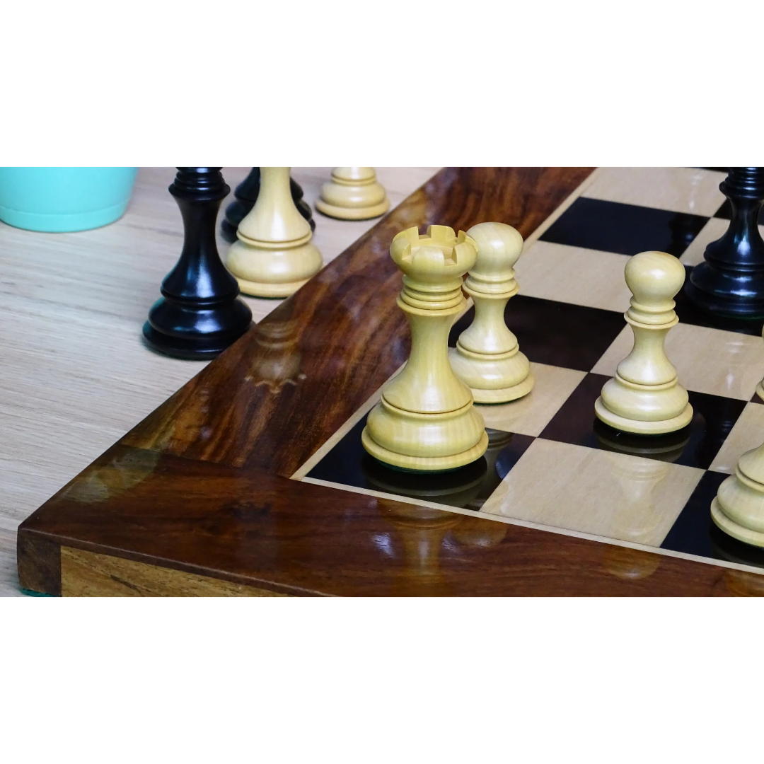 Best Leo Series Chess Set - 4.4" King, Triple Weighted Ebony Wood & Boxwood Pieces – Get yours at Chessetup Store today.