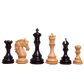 The Leo Series Luxury Chess Pieces - 4.4" King, Ebony Wood & Boxwood Staunton Set – Exclusive craftsmanship available at Chessetup Store.