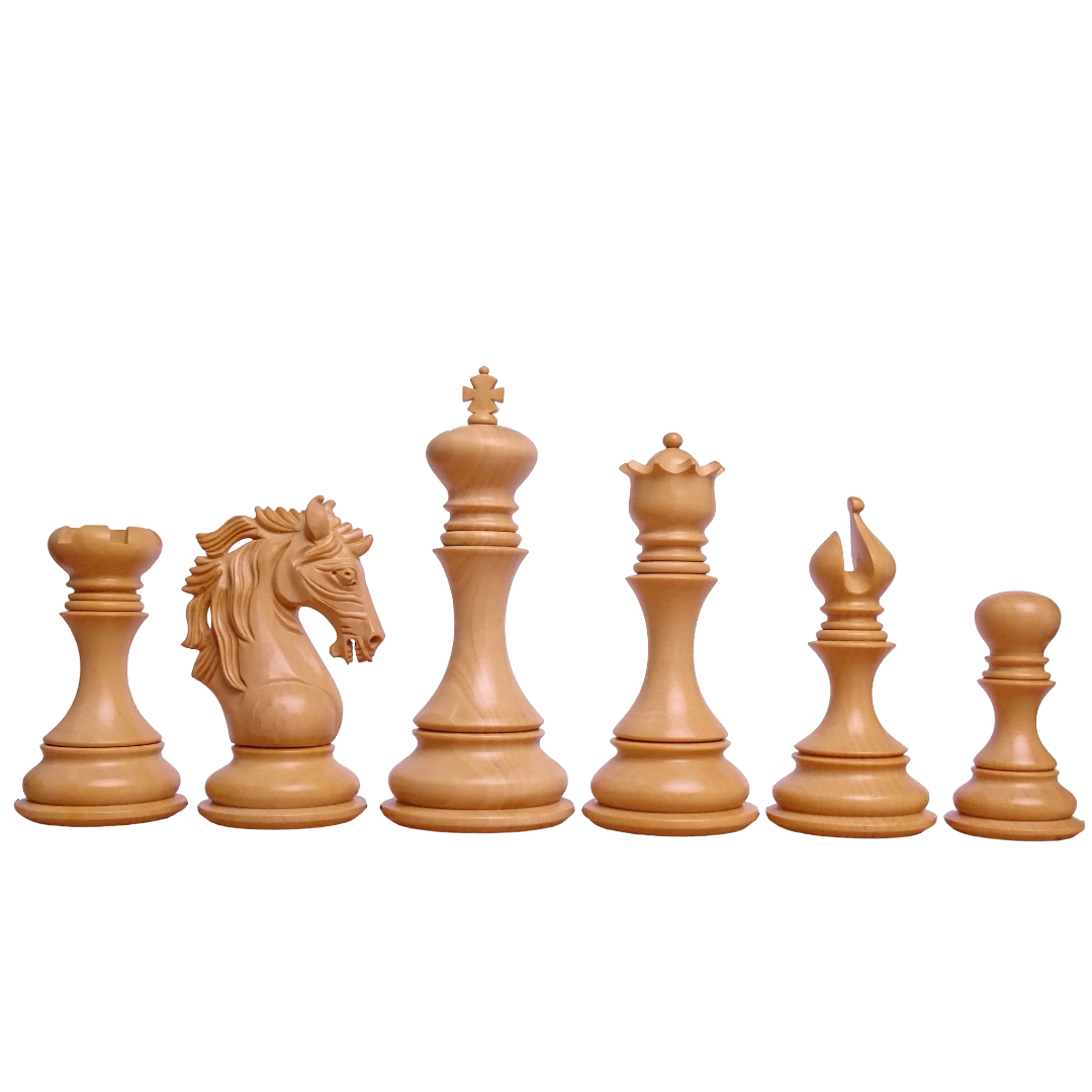 Premium Staunton Chess Set - 4.4" King The Leo Series in Ebony Wood & Boxwood – Buy a top-tier tournament chess set at Chessetup Store.