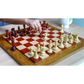 Luxury Staunton Chess Pieces - 4.4" King, Triple Weighted, Padauk & Boxwood – Elevate your chess game with Chessetup Store.