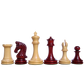 4.4" King - Triple Weighted Imperial Chess Pieces in Padauk & Boxwood | Best Quality at Chessetup Store – Handcrafted for tournament excellence.