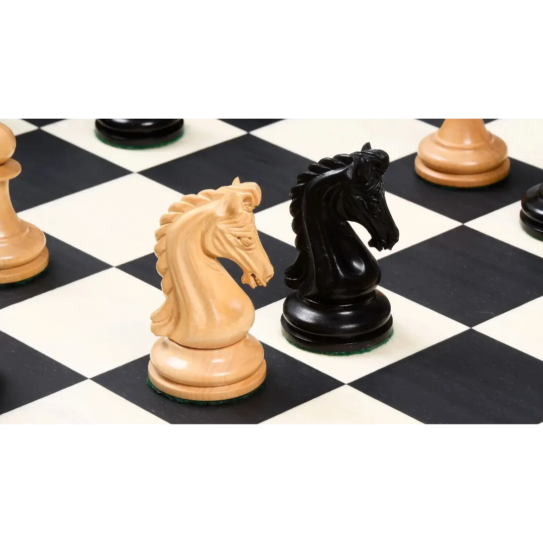 Imperial Chess Pieces in Ebony & Boxwood - 4.4" King, Triple Weighted – Find top-tier chess sets at Chessetup Store, the best chess retailer.