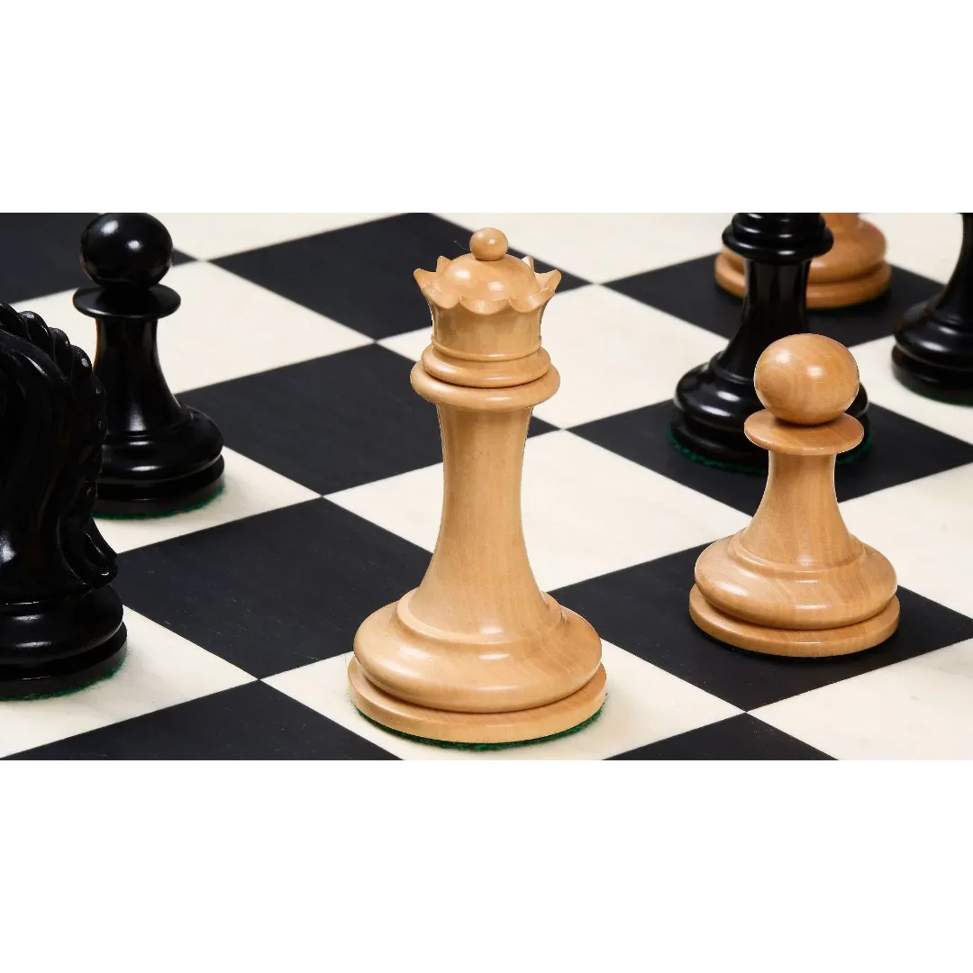 Luxury Chess Pieces - 4.4-inch King, Triple Weighted Imperial Set in Ebony & Boxwood – Available at Chessetup Store, where quality meets excellence.