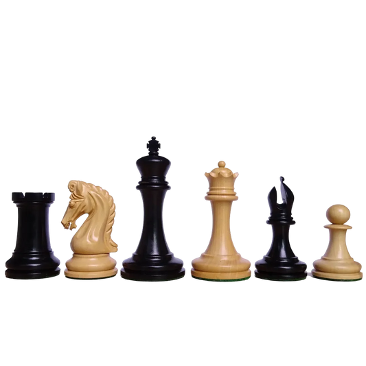 Professional Tournament Chess Pieces - 4.4" King Triple Weighted Ebony & Boxwood – The best chess sets are at Chessetup Store.