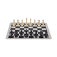 Black Tournament Chess Set - Folding Board With Storage Bag | Chessetup Store – A high-quality travel-friendly chess set for clubs and competitions.