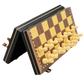 12-inch Wooden Folding Chess Set - The Bronze Knight | Chessetup Store – A premium handcrafted travel-friendly chess set with Staunton wooden chess pieces.