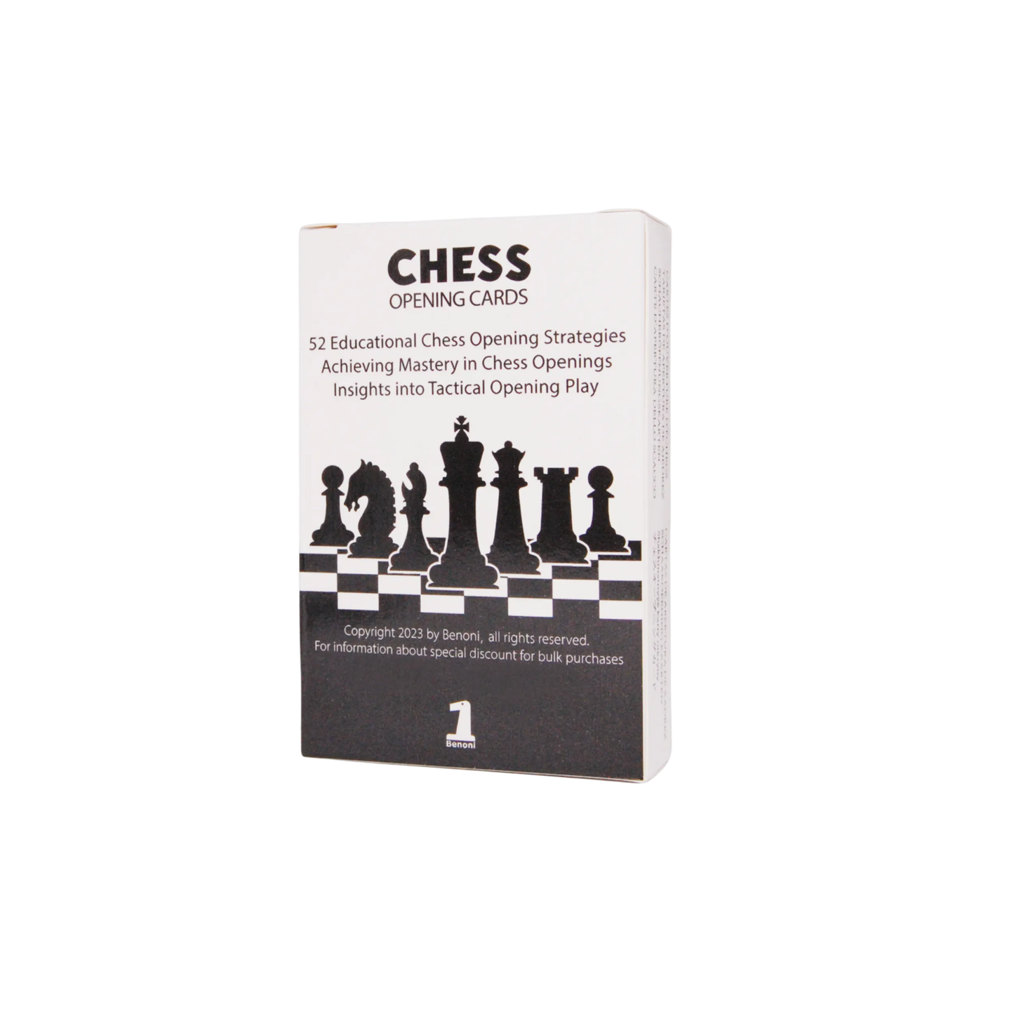 Chess Opening 52 Educational Strategies | Chessetup Store – A comprehensive chess training deck designed to master key opening principles.