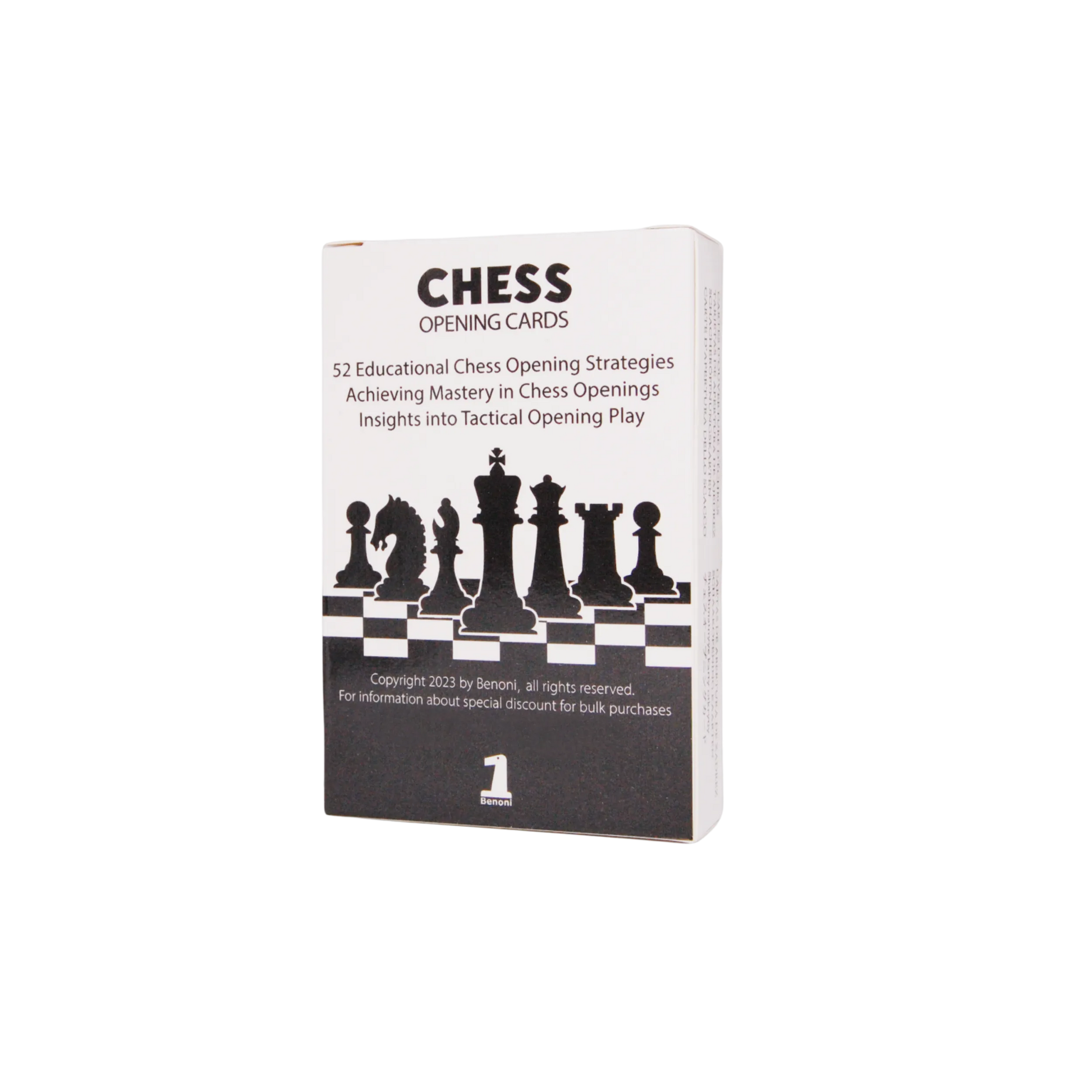 Chess Opening 52 Educational Strategies | Chessetup Store – A comprehensive chess training deck designed to master key opening principles.