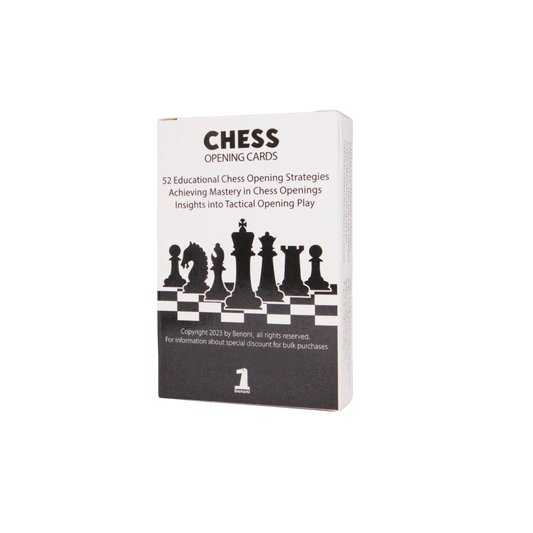 Chess Opening 52 Educational Strategies | Chessetup Store – A comprehensive chess training deck designed to master key opening principles.