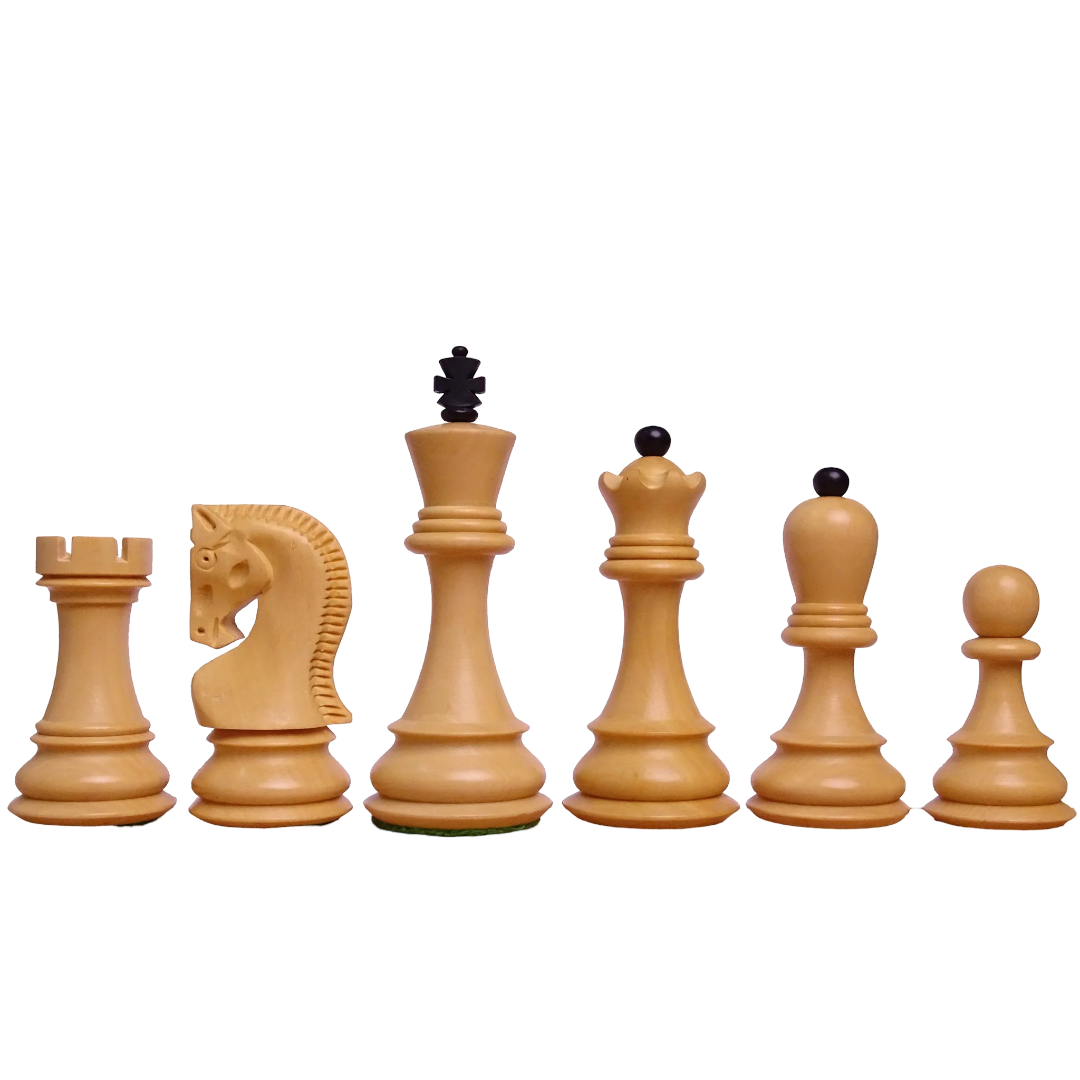 Russian Zagreb Chess Pieces 1959 Edition - 3.8" King, Triple Weighted Staunton Design – Exclusive collection at Chessetup Store.