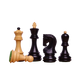 1959 Zagreb Chess Pieces - 3.8" King, Ebonized Boxwood & Natural Boxwood – Handcrafted tournament-quality chess set at Chessetup Store.