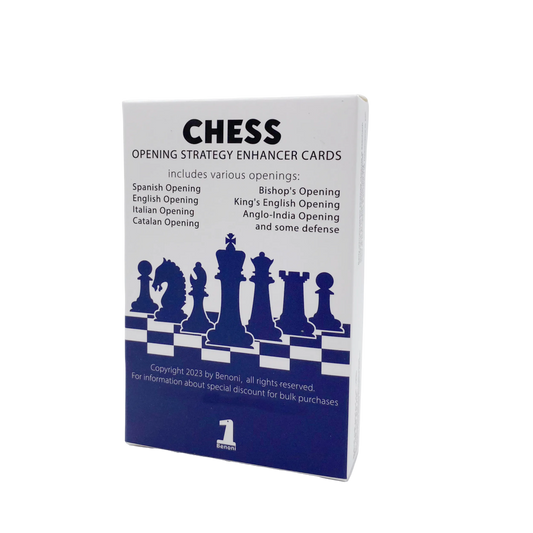 Chess Opening Strategy Enhancer Cards | Chessetup Store – A powerful learning tool designed to master key opening principles and improve gameplay.