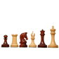 3.75" King - The Imperial Collector Series Chess Pieces in Bud Rose Wood & Box Wood | Chessetup Store – A luxurious handcrafted Staunton set.