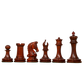 The Imperial Collector Series Chess Pieces - 3.75" King, Bud Rose Wood & Box Wood – Exclusive craftsmanship at Chessetup Store.